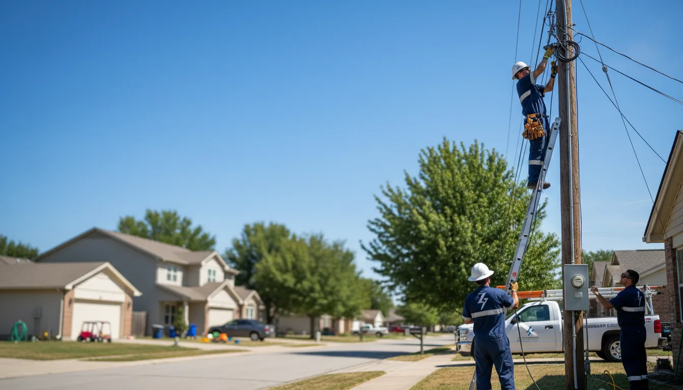Residential electrician providing installation services in Olpe, KS